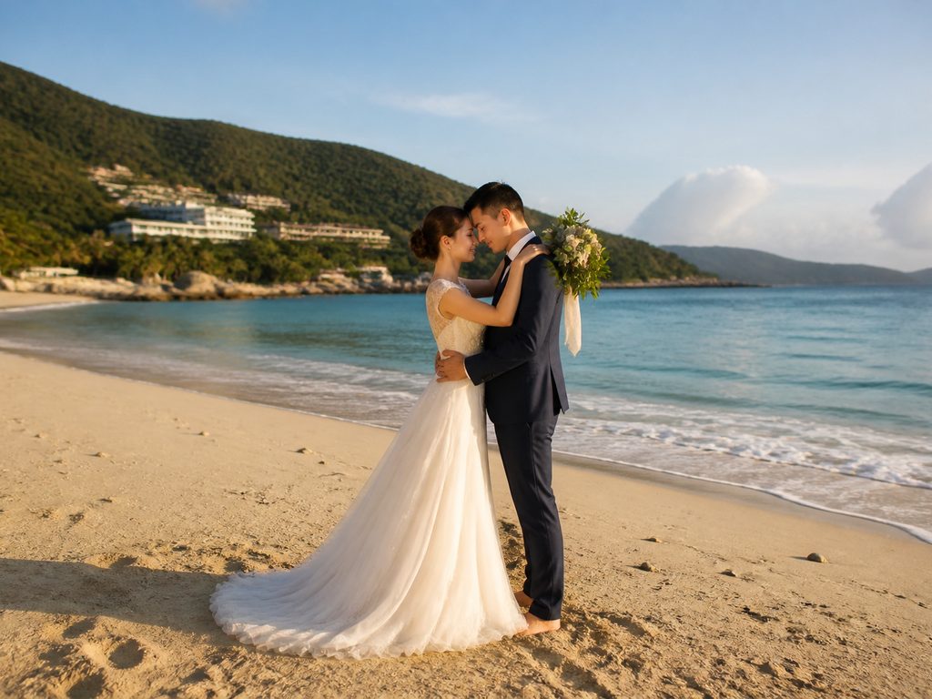 залив Ялунвань в Санье WedTour