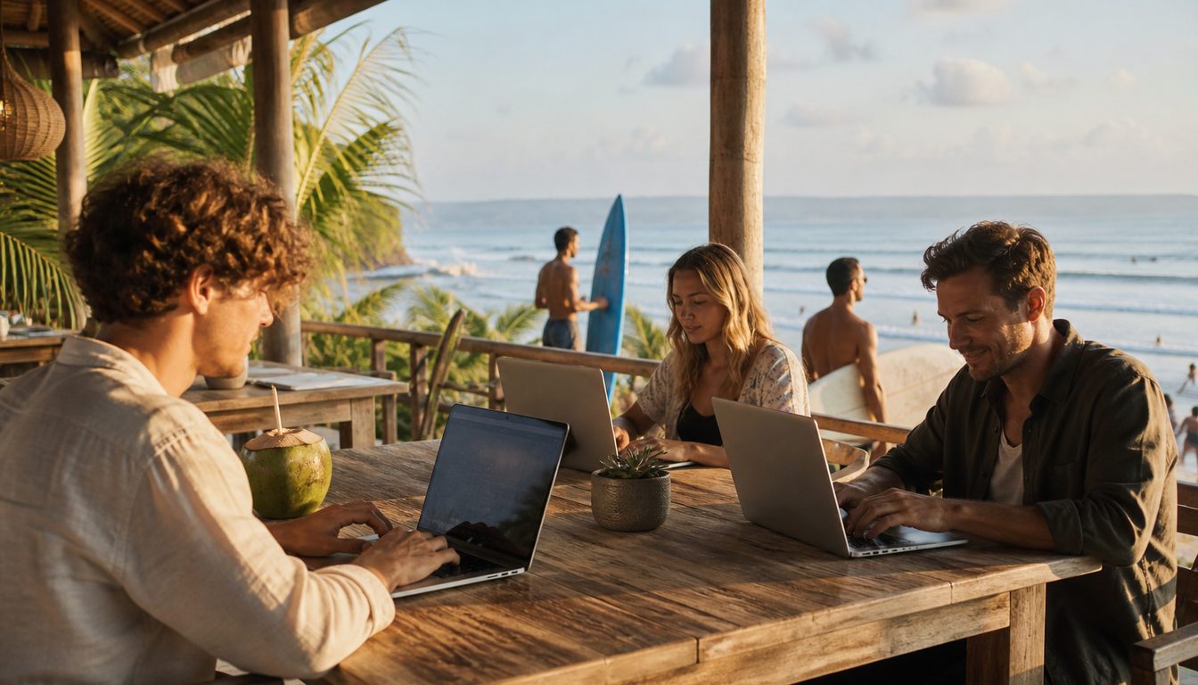 Чангу Бали серфинг co-working — корпоративы для IT и стартапов
