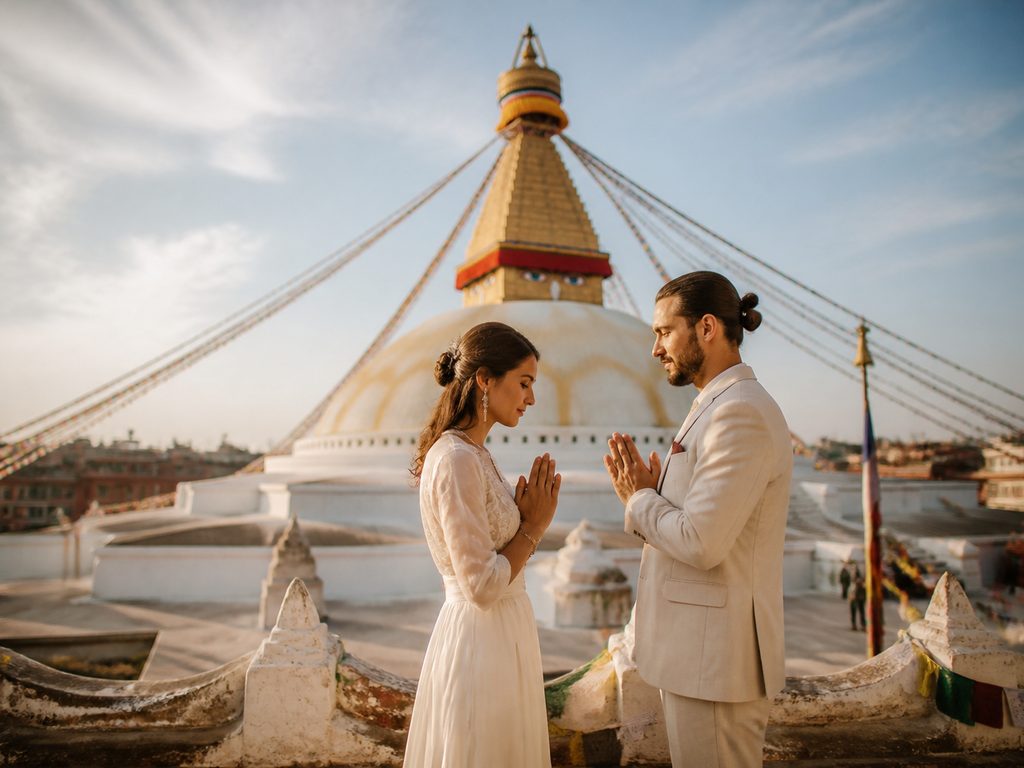 Ступа Боднатх Катманду — буддийское благословение для пары WedTour
