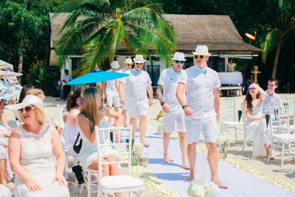 молодожёны на закате Самуи WedTour