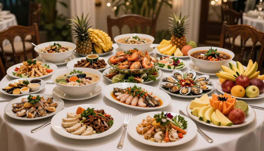 Свадебный банкет с вьетнамской и международной кухней